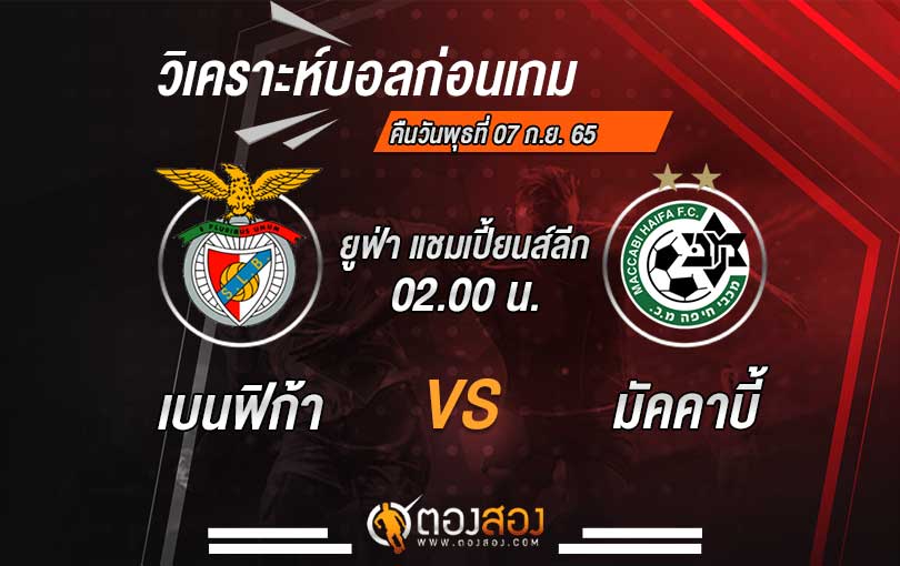 วิเคราะห์บอล ยูฟ่า แชมเปี้ยนส์ลีก เบนฟิก้า VS มัคคาบี้